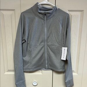 Athleta unstoppable cropped full zip jacket